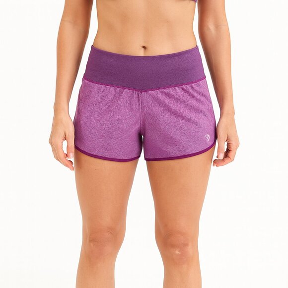 MPG Purple Running Track Shorts Workout Size Medium Zipper Pocket - Picture 1 of 10